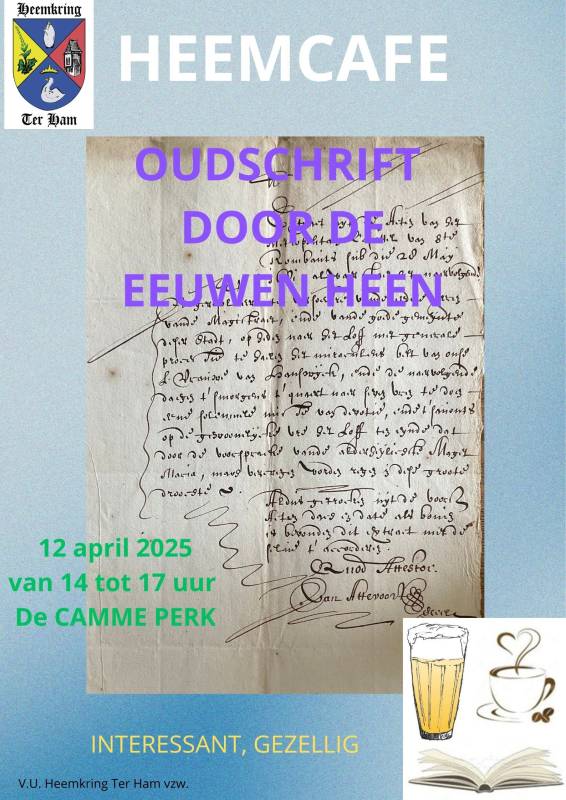 Paleografie - Heemkring Ter Ham Steenokkerzeel 